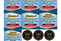 "Piala trophy Yogyakarta terpercaya bahan marmer dan akrilik eksklusif"