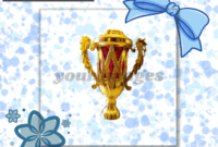 Etalase toko yang menampilkan beragam model piala dan trophy di Aceh Barat