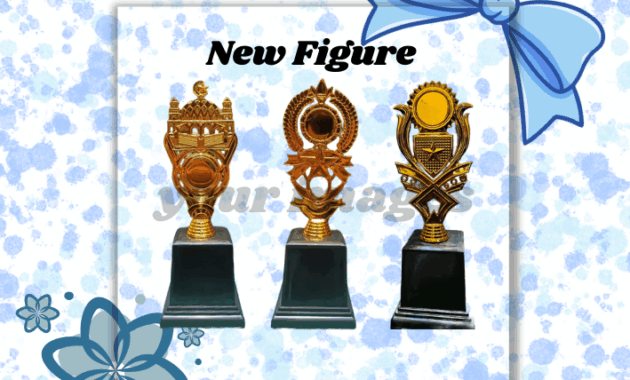 Koleksi piala lengkap Barito Kuala dan berbagai jenis sparepart trofi untuk event di Marabahan