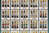 Koleksi trofi juara dari Pabrik Piala Sparepart Lampung untuk berbagai jenis kompetisi